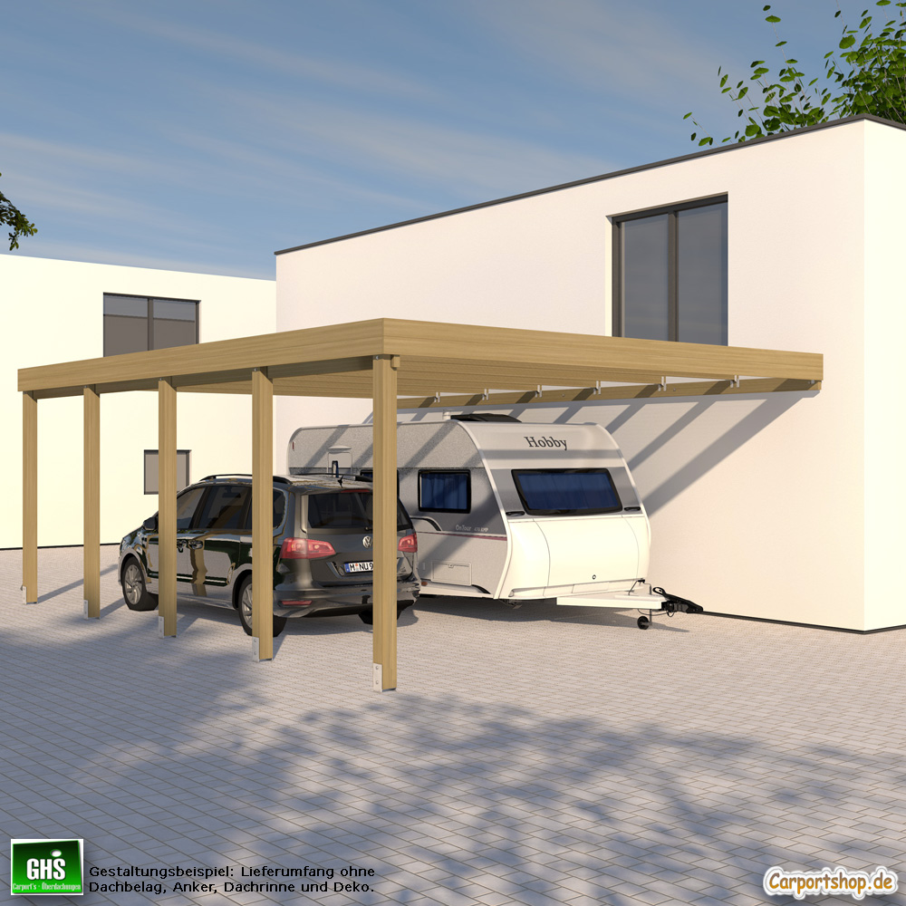 Caravan Anbau Carport Grundkonstruktion 6x8 Typ 280