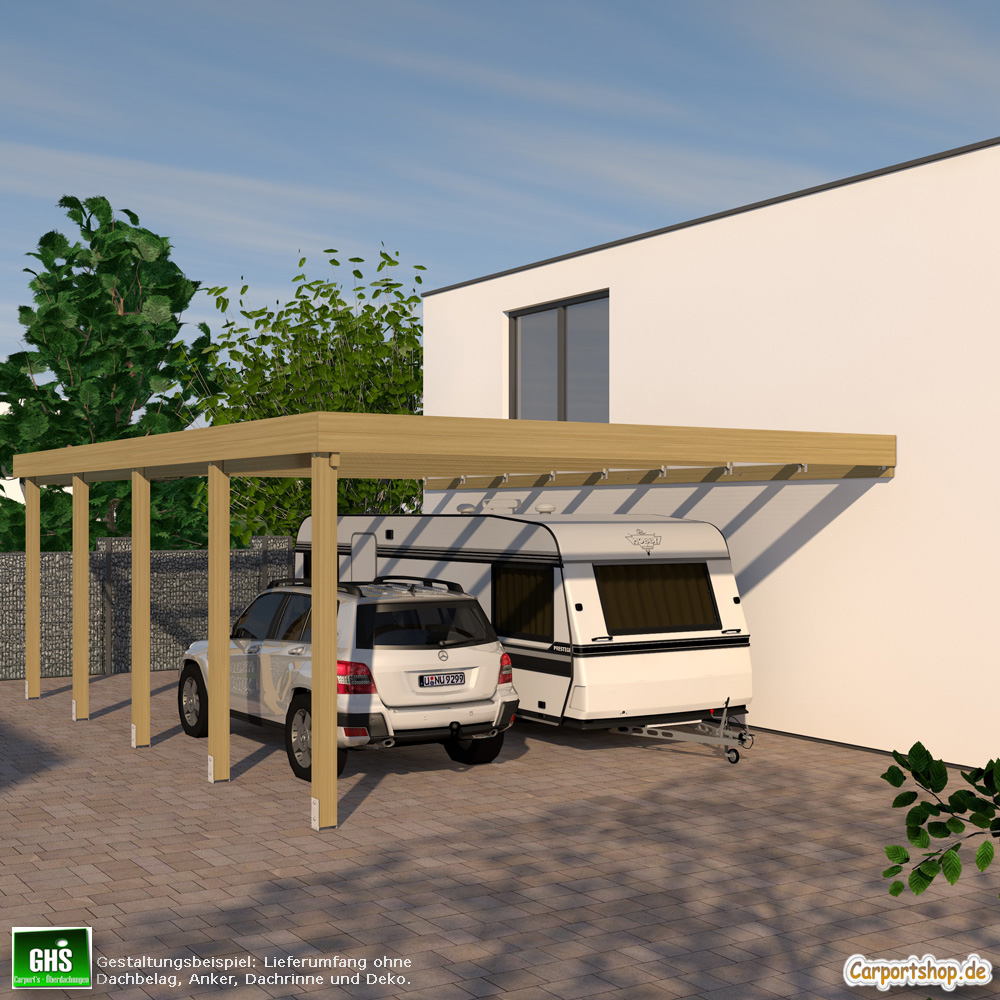 Caravan Anbau Carport Grundkonstruktion 6x9 Typ 280